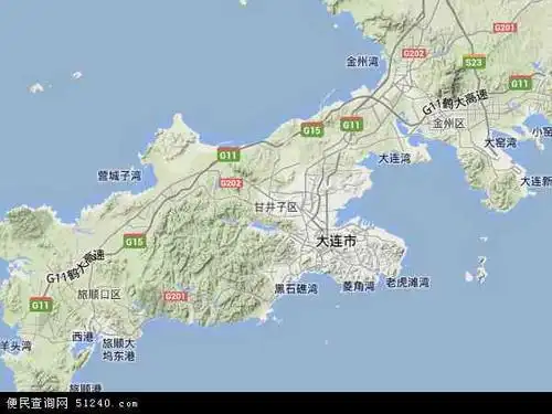 中国 辽宁省 大连市 甘井子区本站收录有:2021甘井子区卫星地图高清版