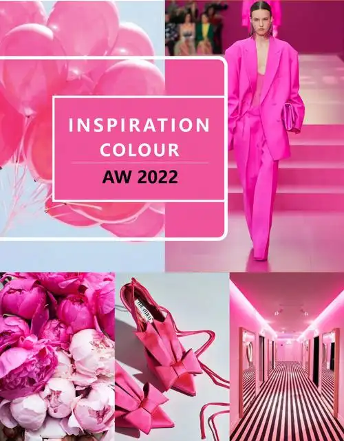 2022秋冬流行色鲜玫瑰色