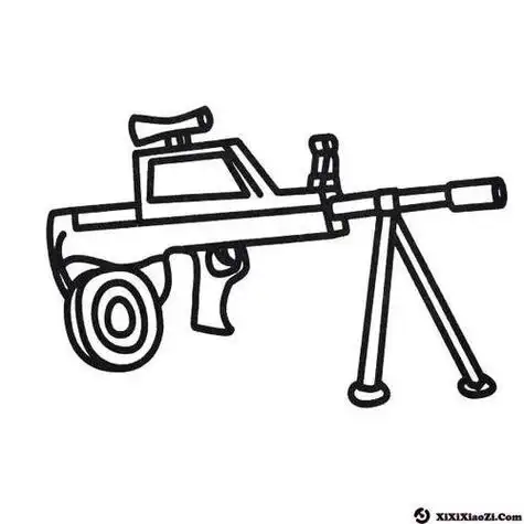 机枪简笔画机枪简笔画大全怎么画