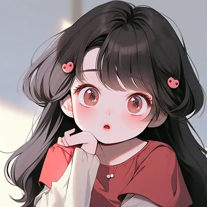 可爱女生头像:百无聊赖发呆的你