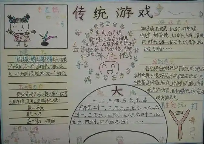 中国民族游戏手抄报24点游戏手抄报