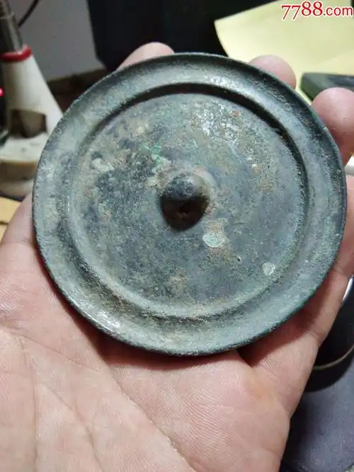 明代双圈旋纹铜镜1枚