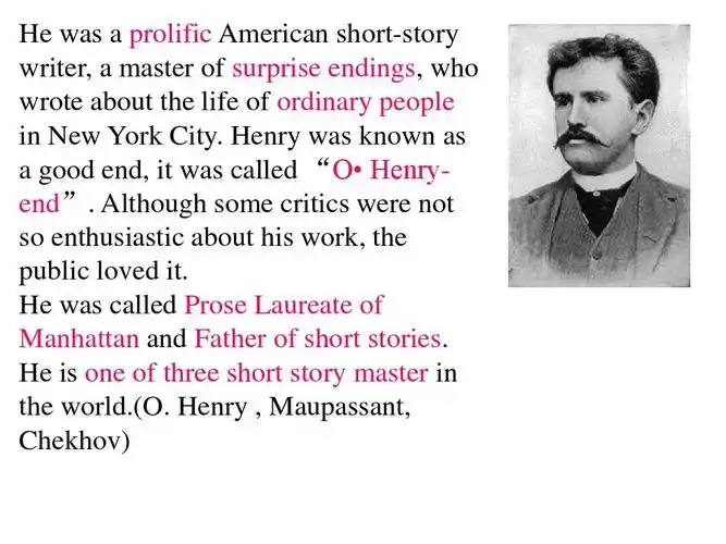 (o. henry   maupassant, chekhov)