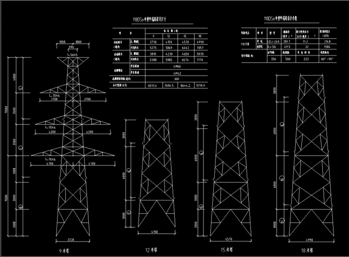 35kv铁塔全套施工图纸-电力工程施工图-筑龙电气工程论坛