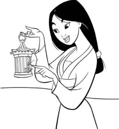 巾帼英雄花木兰简笔画图片_巾帼英雄花木兰儿童绘画图集