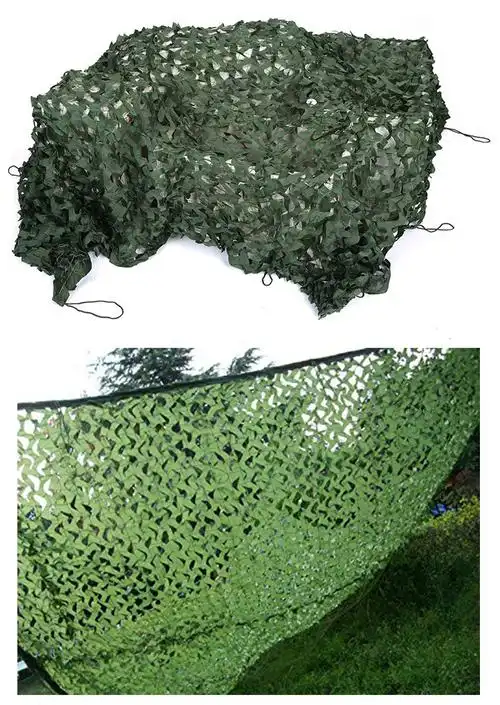 迷彩防航拍伪装网 户外林地遮阳网丛林伪装网 军事伪装网