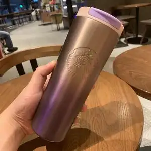 星巴克保温杯2020樱花限定男女随行大容量办公室情侣杯子咖啡水杯