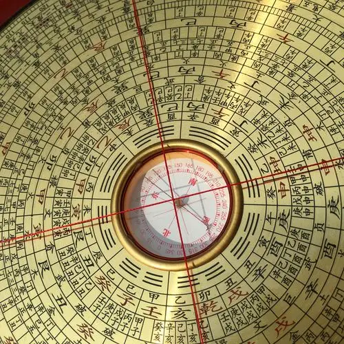 正品香港鑫雕8寸专业三合罗盘风水纯铜罗经仪指南针实木圆盘加盖