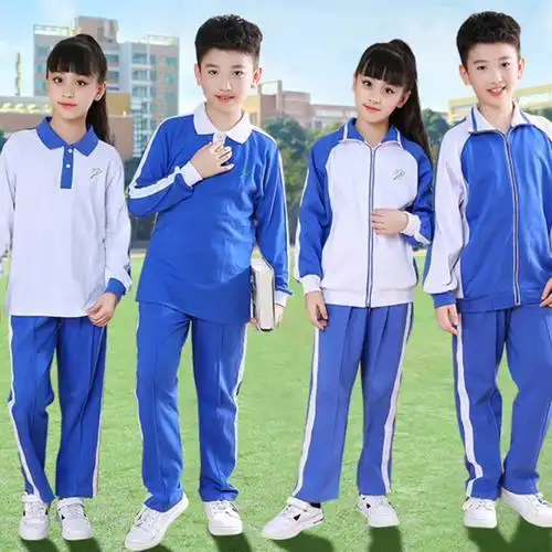 深圳小学生校服棉童装运动服套装短裤短袖速干薄款长裤两件套批发