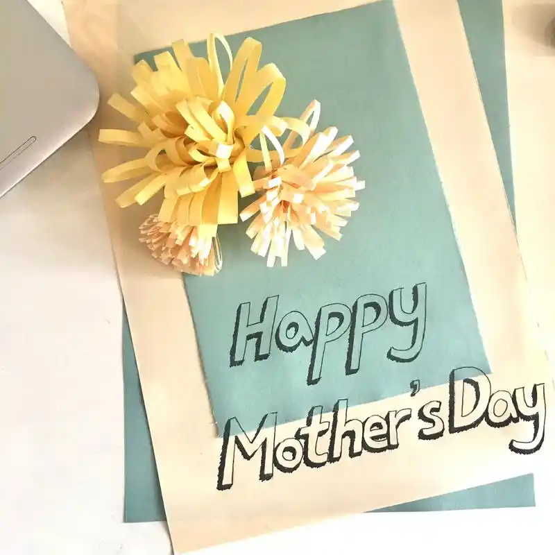 亲手做个母亲节贺卡送给妈妈吧.