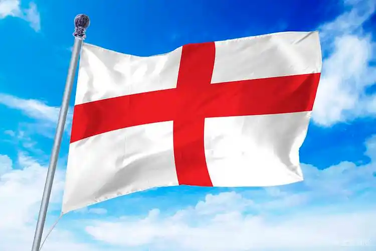 旗帜_英格兰_清晰_蓝色_蓝天_高清图片_全景视觉