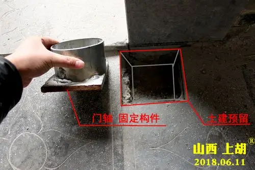 仿古大木门 门轴预留位置