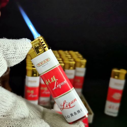 原厂防风利群打火机新二代老版硬广告打火机商务直冲可调包纸电子