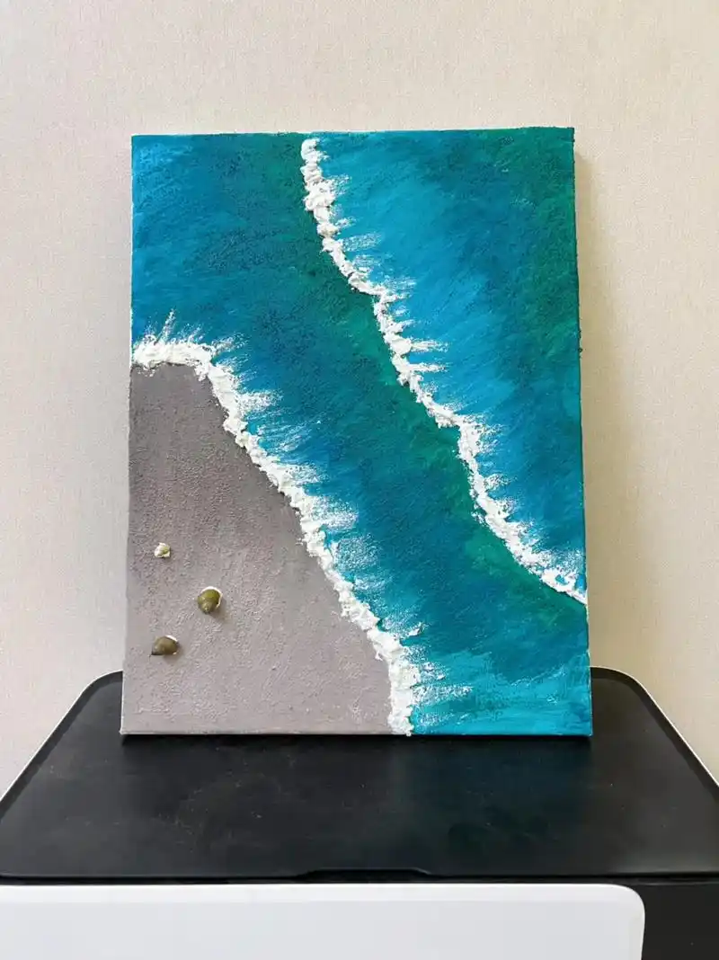 纹理画很火我也跟个风好久没作画了