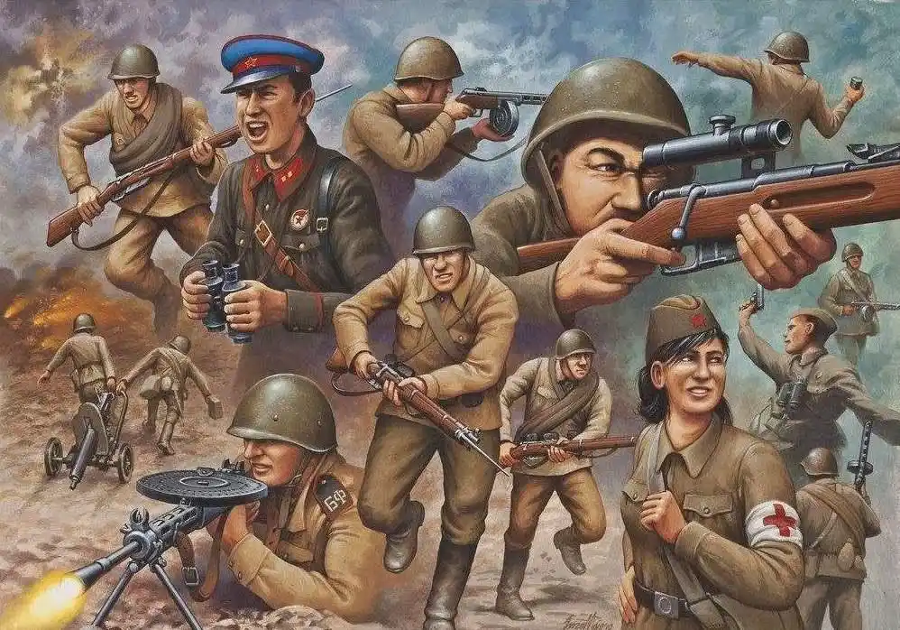 二战苏军的战力堪称无敌,德军三大元帅统帅550万大军都没打赢