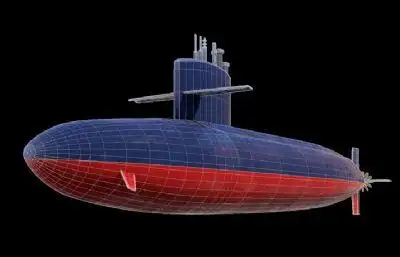 agss569大青花鱼号常规动力潜艇美3d模型