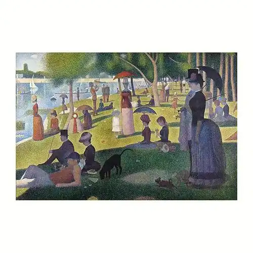 修拉 大碗岛星期日的下午夏加尔 玫瑰花束莫奈 悬崖散步梵高 夜间咖啡