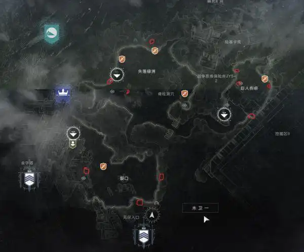 《命运2》钙化光能位置地图标识