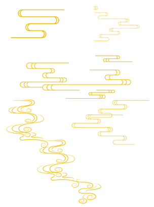 古风云纹手绘祥云中式元素