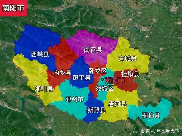 15张三维地形图,快速了解南阳各市区县