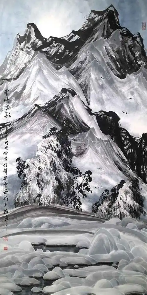 赵俊辉作品直到今天,我依然清晰地记得自己第一次看到冰雪画派创始人