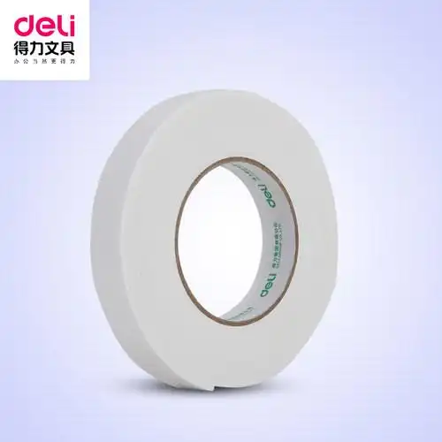 得力厚泡沫胶 泡棉双面胶带 30412 2.4厘米宽 海绵_7折现价1.9元