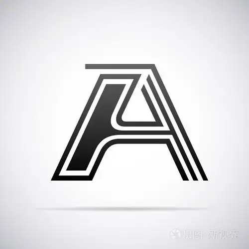 矢量标志字母a设计模板