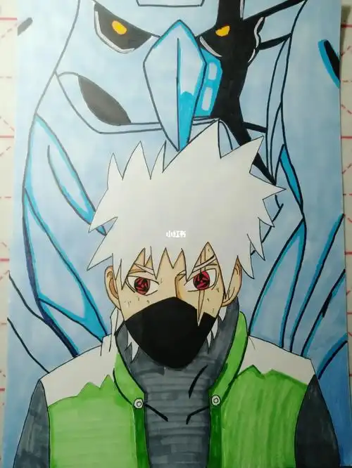 手绘卡卡西教程