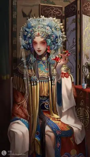 好看的古风戏子头像