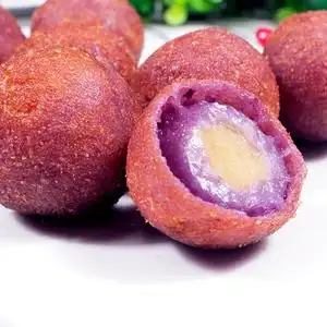 豌豆紫薯球图片