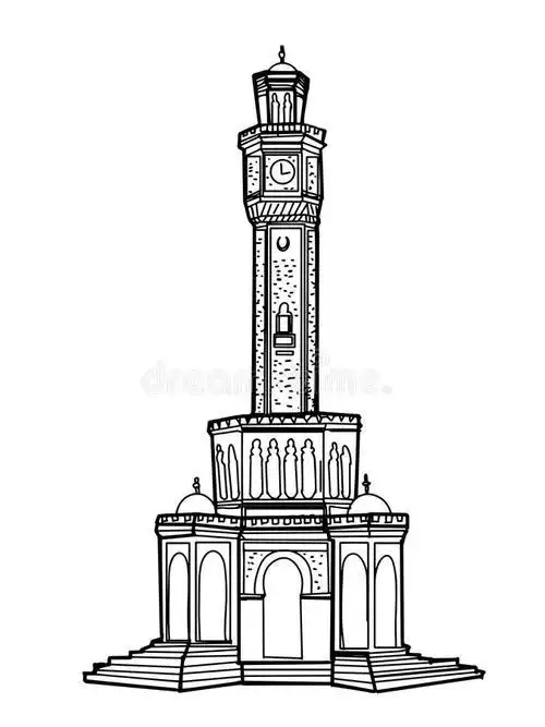 伦敦大钟楼简笔画