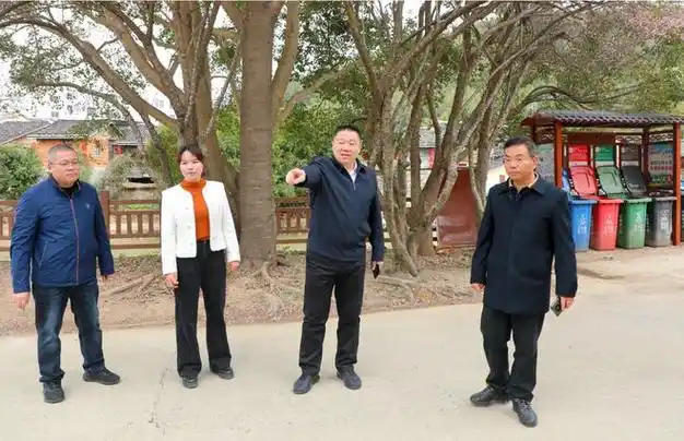 南靖县委书记李志勇带领相关部门人员深入梅林镇调研农村人居环境整治