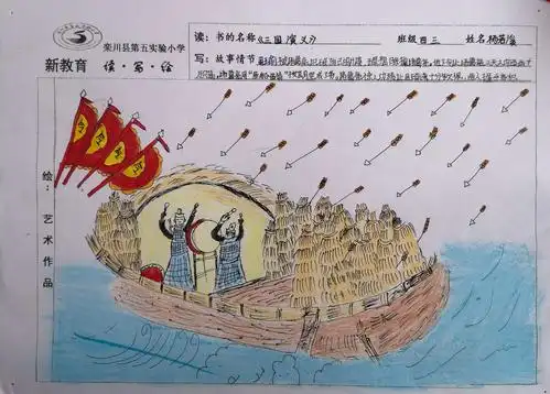 四年级优秀作品:《三国演义——草船借箭》