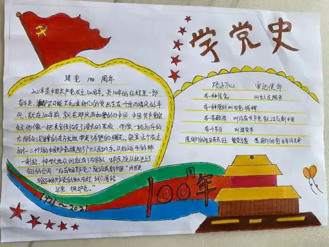 迎新年颂党恩手抄报迎新年颂党恩手抄报内容