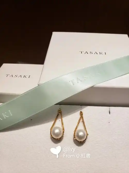 tasaki珍珠耳环09一搭两用太棒了