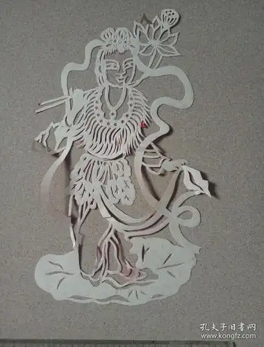 洛阳剪纸《何仙姑》