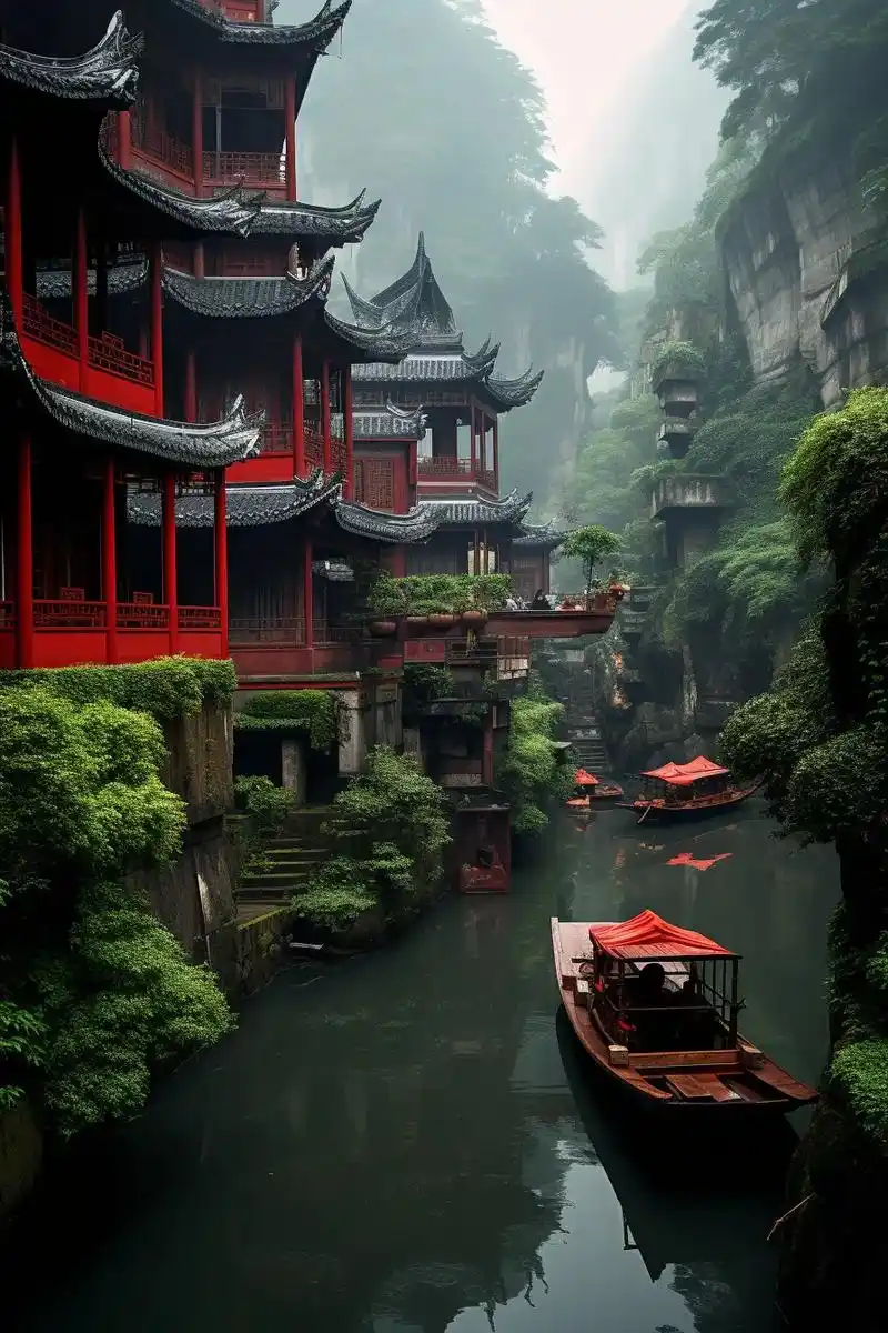 重庆洪崖洞是一处历史文化景区,位于重庆市渝中区长江滨 - 抖音