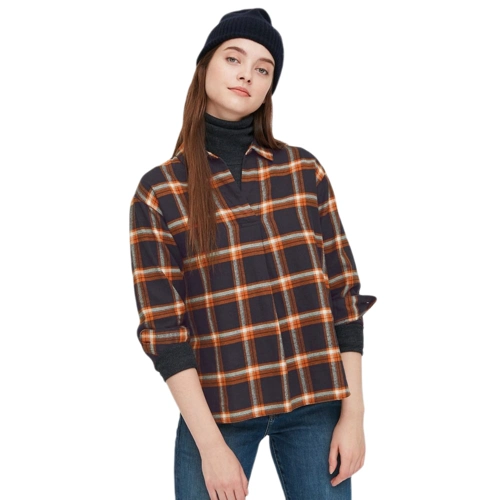 uniqlo 优衣库 432620 女装法兰绒格子衬衫