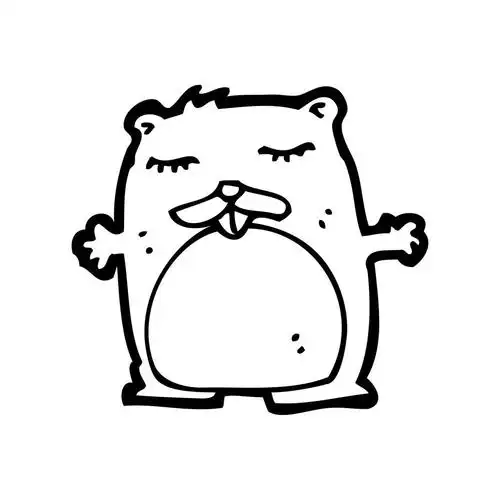 海狸卡通,向量,在白色背景上的海狸卡通