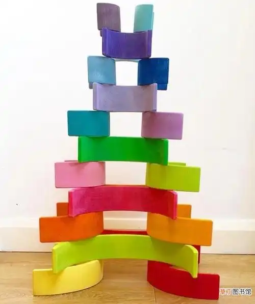 好漂亮的彩色积木造型作者应该是画线描高手 彩色积木搭建图片大全