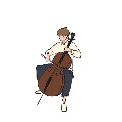 大提琴|插画|商业插画|没鱼啊没鱼啊 - 原创作品 - 站酷 (zcool)