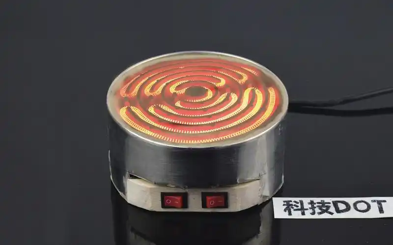 几个简单材料自制电丝炉手工diy实用直流电取暖烧水灶请勿模仿