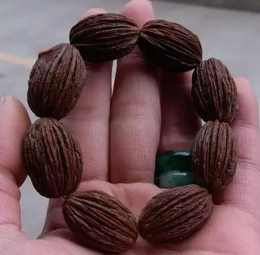 路边捡的树籽制成手串,包浆之后华丽蜕变,美的使人移不开眼睛