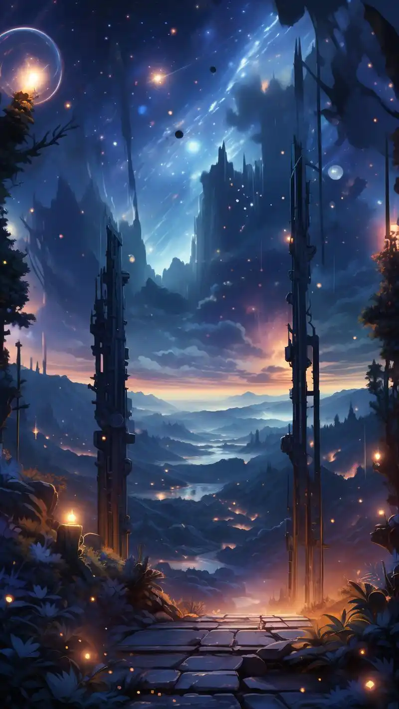 炫酷星空壁纸90让手机桌面更科幻 哇塞!