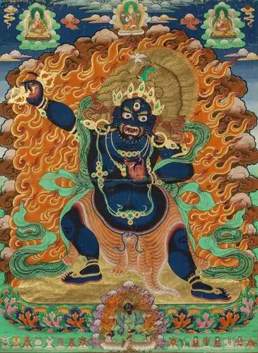 云观展 | "吉祥圣域——藏传佛教绘画与造像艺术展"展品欣赏(二)_金刚