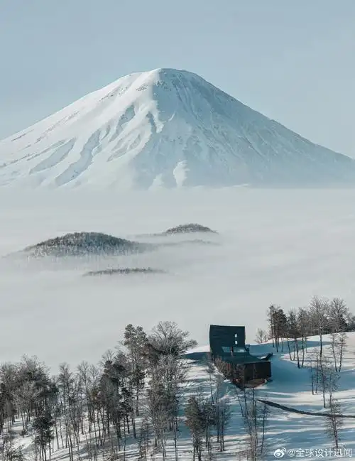 sn03hetta:日本北海道度假屋,沉浸森林雪景