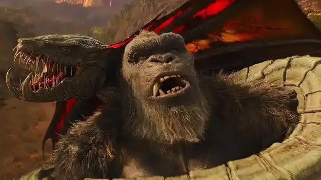 《哥斯拉大战金刚》金刚遭遇百米飞蛇袭击-影视综视频-搜狐视频