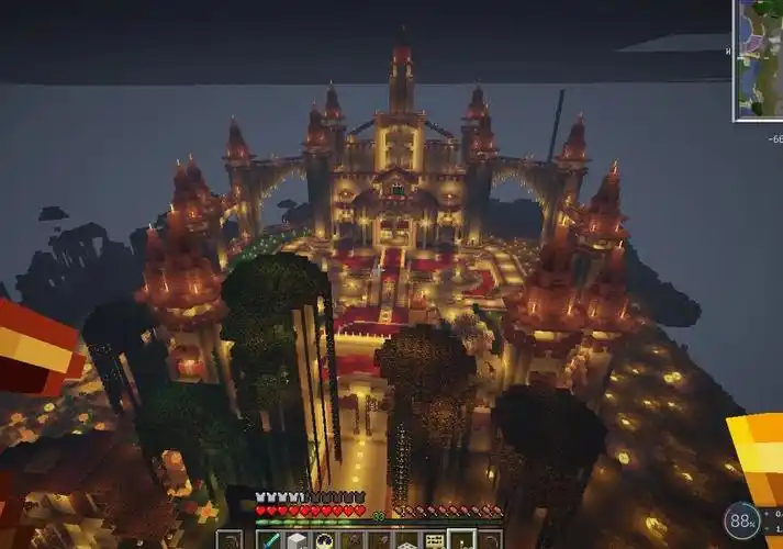 纪念一下我的世界服务器的建筑和朋友