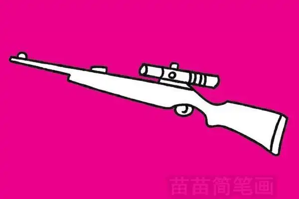 教程手枪武器简笔画步骤图片大全冲锋枪武器简笔画图片怎么画瞄具机枪