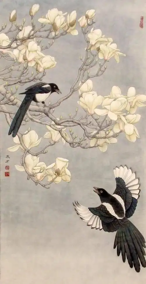 工笔花鸟画图片大全高清图工笔花鸟画图片大全高清图名作